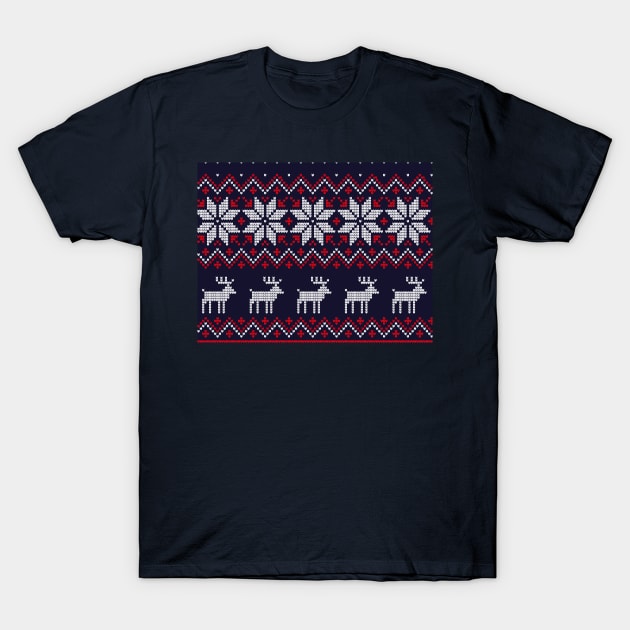 CHRISTMAS SWEATER T-Shirt by OldSkoolDesign